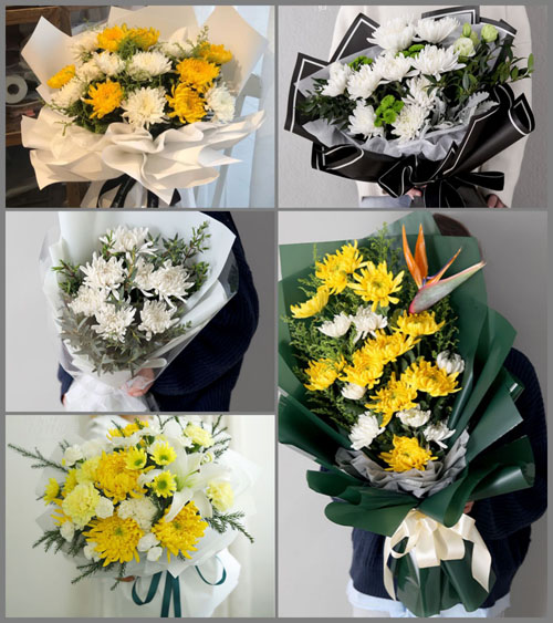 山东潍坊奎文区广文街道白事花束代送